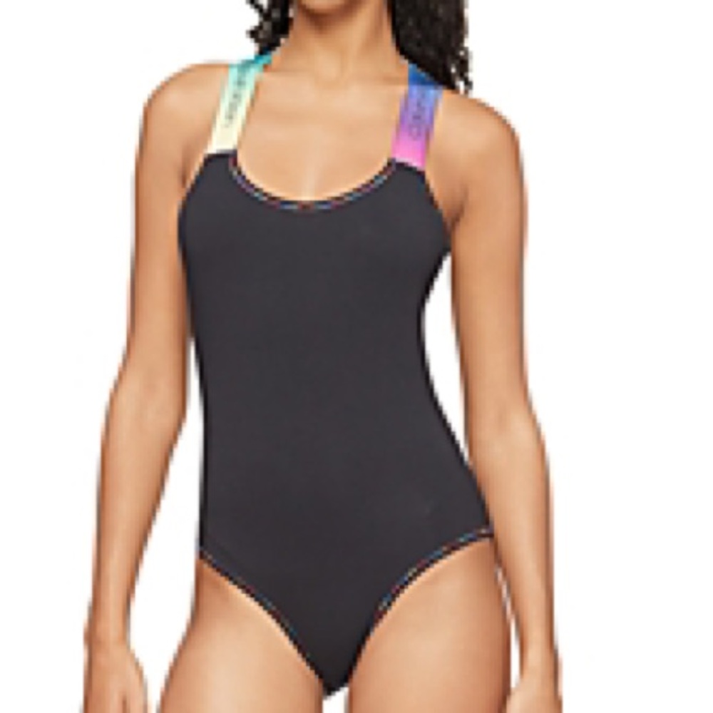 Calvin Klein Modern Cotton Bodysuit PRIDE Black MEDIUM